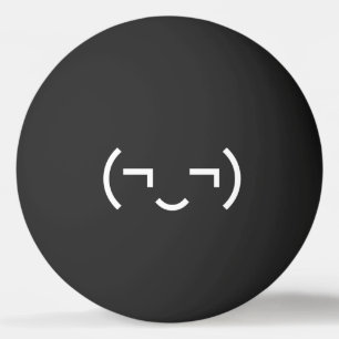 Pelota De Ping Pong Emoticon smug (‿) Kaomoji japonés