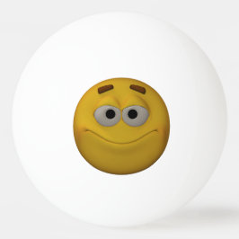 Pelota De Ping Pong Emoticon sonriente de 3D Stlyle