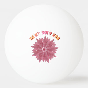 Pelota De Ping Pong En Mi Era Suave   Arte de Flor Rosa Estética Y2K