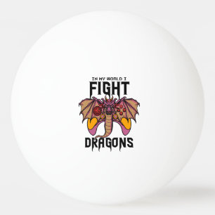 Pelota De Ping Pong En mi mundo lucho contra los dragones