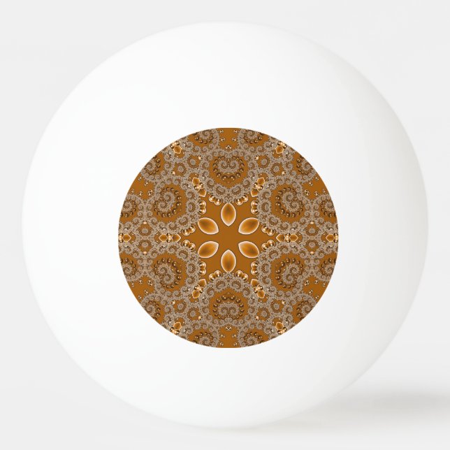 Pelota De Ping Pong Encaje Fractal de Caramelo (Anverso)