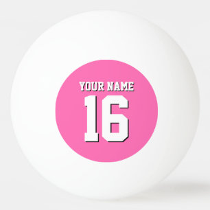 Pelota De Ping Pong Equipo deportivo Hot Pink