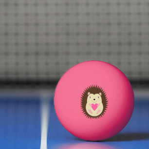 Pelota De Ping Pong Erizo Bebé Niña Rosa Bonito