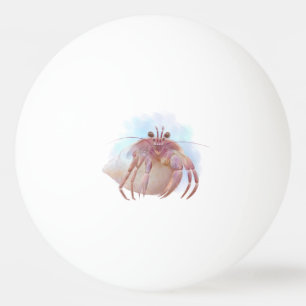 Pelota De Ping Pong Esbozo de cangrejo ermitaño