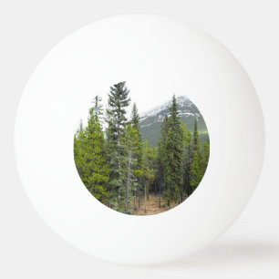 Pelota De Ping Pong Escena del bosque y de la montaña