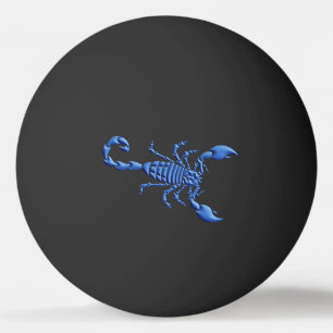 Pelota De Ping Pong Escorpión azul