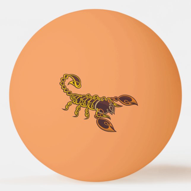 Pelota De Ping Pong Escorpión de nudo celta (Anverso)