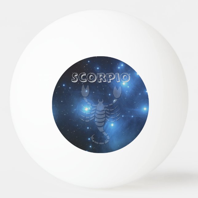 Pelota De Ping Pong Escorpión transparente (Anverso)