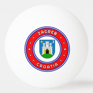 Pelota De Ping Pong Escudo De Armas De Zagreb Croacia
