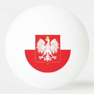 Pelota De Ping Pong Escudo rojo de águila polaca