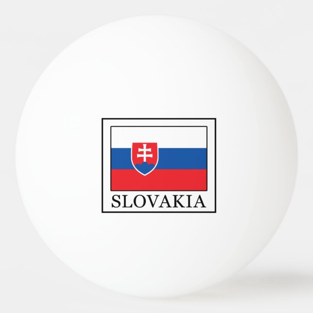 Pelota De Ping Pong Eslovaquia (Anverso)