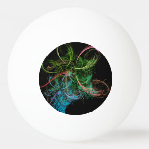 Pelota De Ping Pong Espacio de Flores de Arte Abstracto
