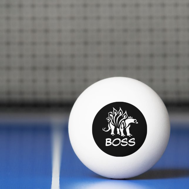 Pelota De Ping Pong Espectacular estegosaurio blanco (Neto)