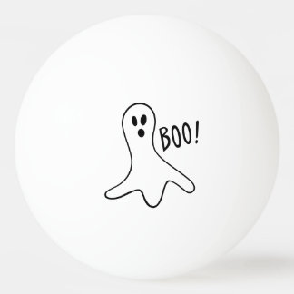 Pelota De Ping Pong Espectador diciendo "Boo negro" sobre