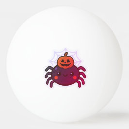Pelota De Ping Pong Espeluznante Araña de Halloween Kawaii