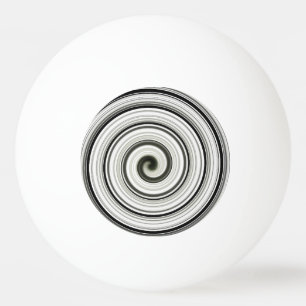 Pelota De Ping Pong Espiral negra y blanca