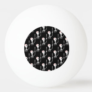 Pelota De Ping Pong Esqueleto de Halloween con espada