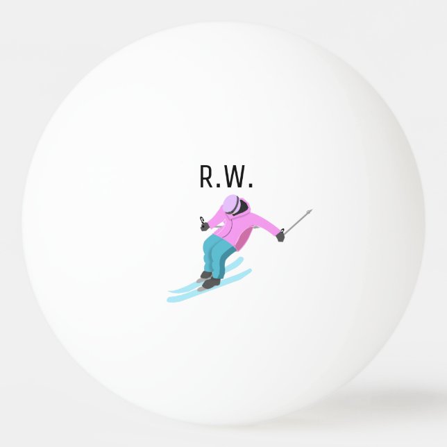 Pelota De Ping Pong Esquí (Anverso)