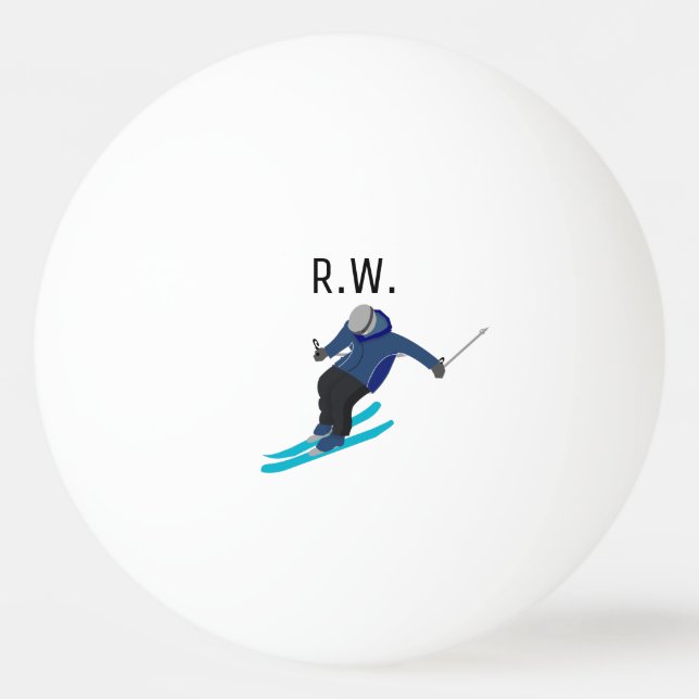 Pelota De Ping Pong Esquí (Anverso)