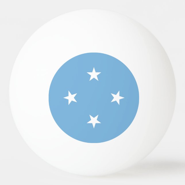Pelota De Ping Pong Estados Federados de Micronesia Bandera (Anverso)