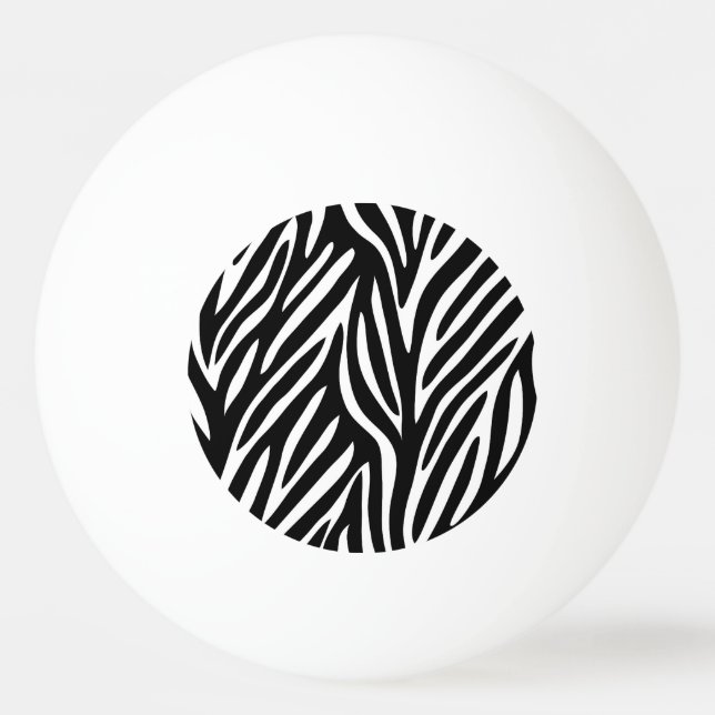 PELOTA DE PING PONG ESTAMPADO DE ZEBRA (Anverso)