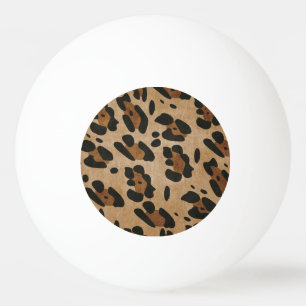 PELOTA DE PING PONG ESTAMPADO LEOPARDO