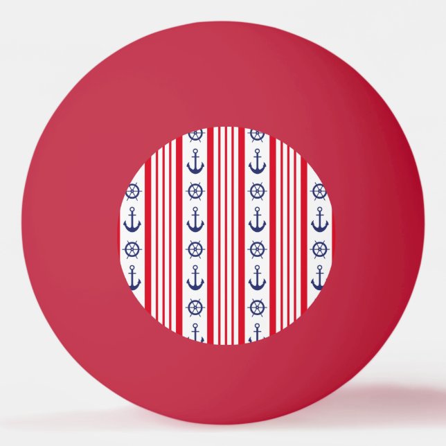 Pelota De Ping Pong Estilo naval (Anverso)