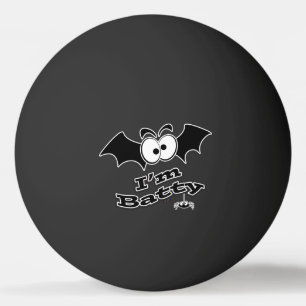 Pelota De Ping Pong Estoy Loco Ojos de Murciélago
