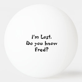 Pelota De Ping Pong Estoy Perdido Nombre Personalizado Personalizado