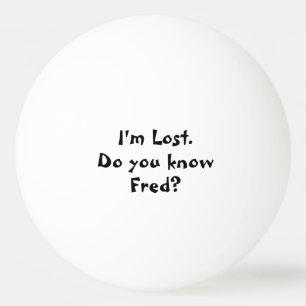 Pelota De Ping Pong Estoy Perdido Nombre Personalizado Personalizado
