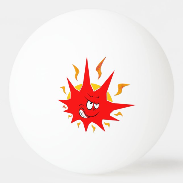 Pelota De Ping Pong Estrella de fuego super estrella malvada (Anverso)