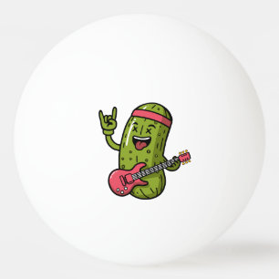 Pelota De Ping Pong Estrella del Rock Pepinillo