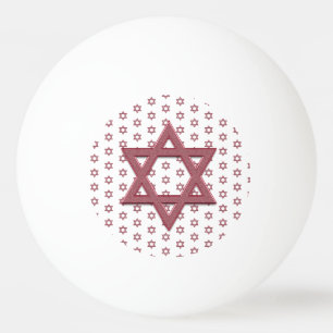 Pelota De Ping Pong Estrella Roja de David Seamless