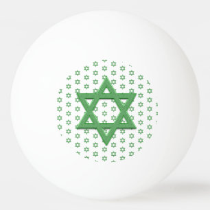 Pelota De Ping Pong Estrella Verde de David Seamless