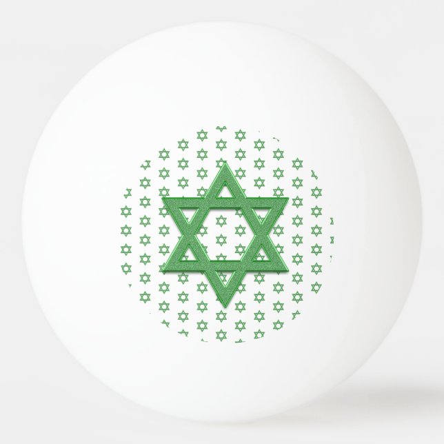 Pelota De Ping Pong Estrella Verde de David Seamless (Anverso)