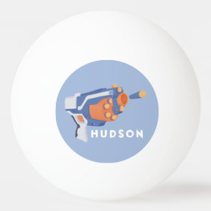 Pelota De Ping Pong Etiqueta de diseño personalizada de pistola de dar