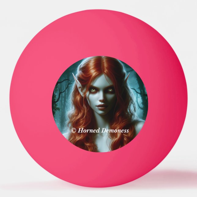 Pelota De Ping Pong Evil elf and demoness (Anverso)