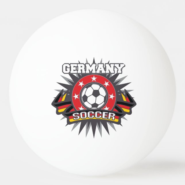 Pelota De Ping Pong Explosión del fútbol de Alemania (Reverso)