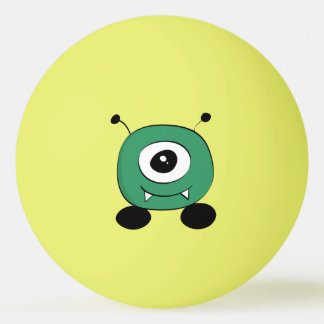 Pelota De Ping Pong Extranjero verde divertido lindo