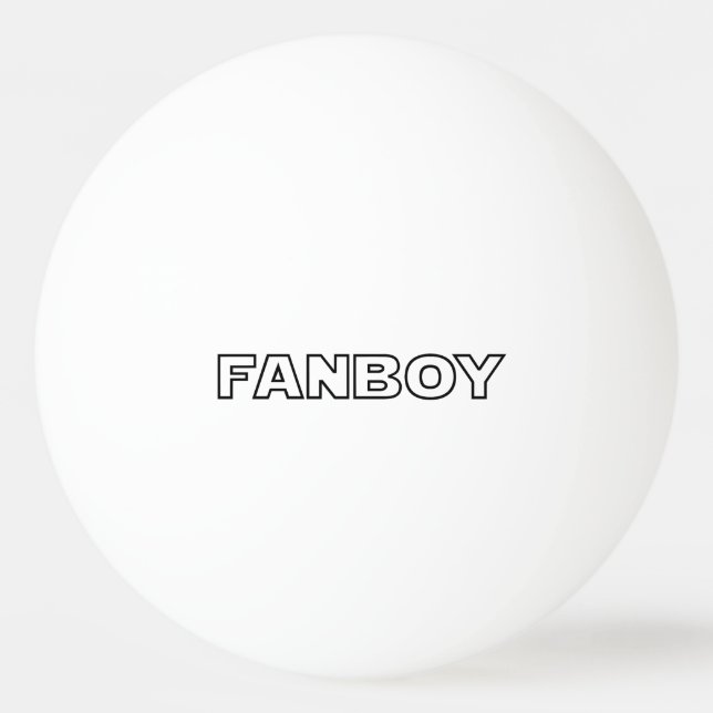 PELOTA DE PING PONG FANBOY (Anverso)