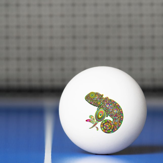 Pelota De Ping Pong Fantasía psicodélica de Chameleon (Neto)
