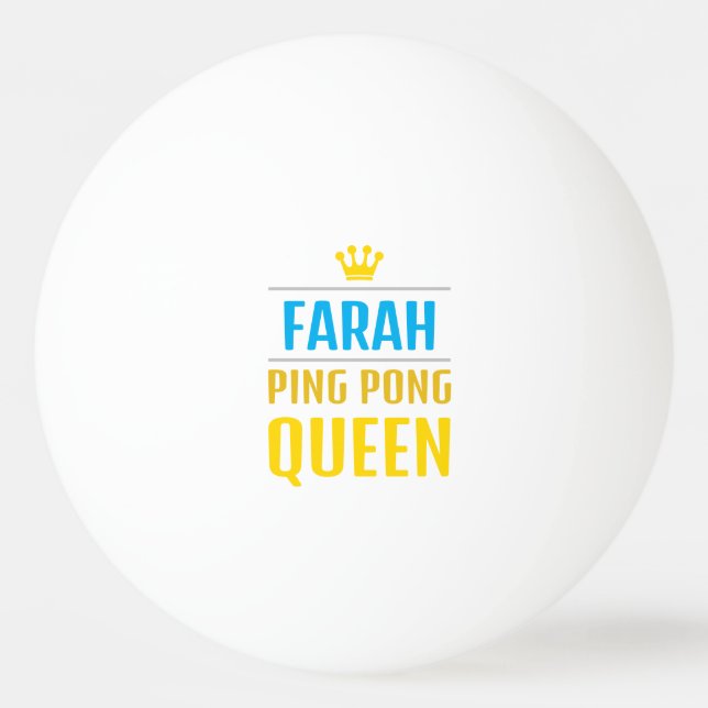 Pelota De Ping Pong Farah (Anverso)