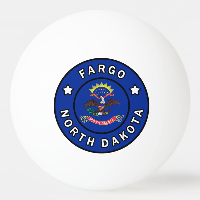 Pelota De Ping Pong Fargo Dakota del Norte (Anverso)