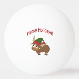 Pelota De Ping Pong ¡Felices Fiestas! Yak Navidades Elf