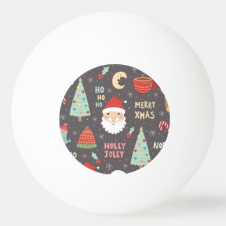 Pelota De Ping Pong Felices Navidad alegres del acebo