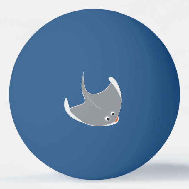 Pelota De Ping Pong Felices Stingrays (Anverso)