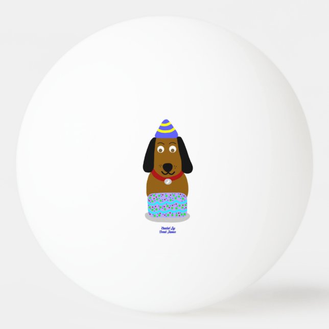 Pelota De Ping Pong Feliz cumpleaños Ping Pong Ball (Anverso)
