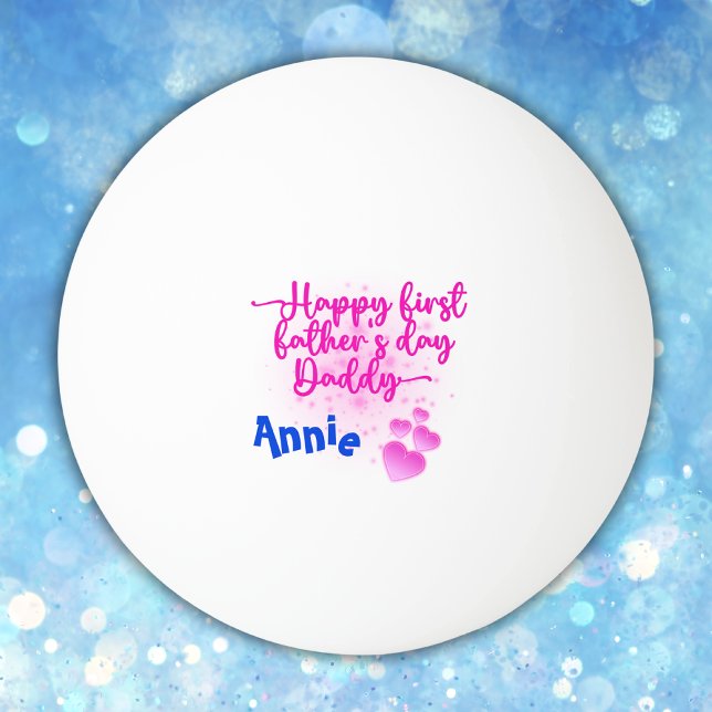 Pelota De Ping Pong Feliz Día del Padre Papá | (Subido por el creador)