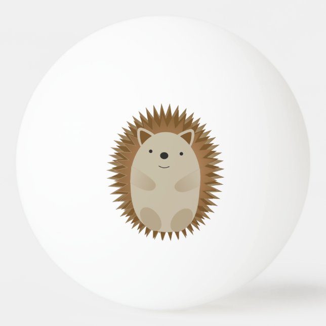 Pelota De Ping Pong Feliz Hedgehog (Anverso)