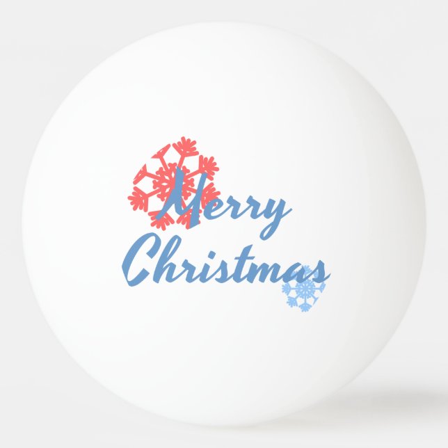 Pelota De Ping Pong Feliz Navidad (Anverso)